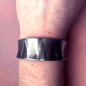 Jorgen Jensen Pewter Handmade cuff bracelet